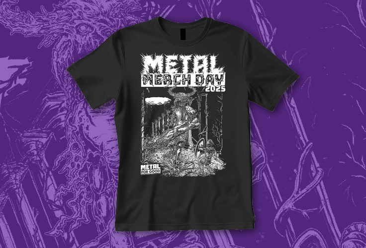 Metal Merch Day T-Shirt Illustration