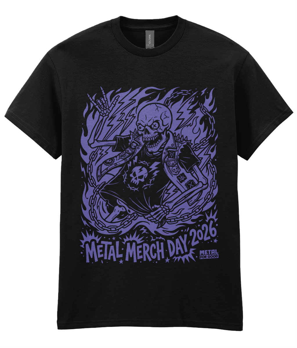 Metal Merch Day 2026 T Shirt Black/Purple