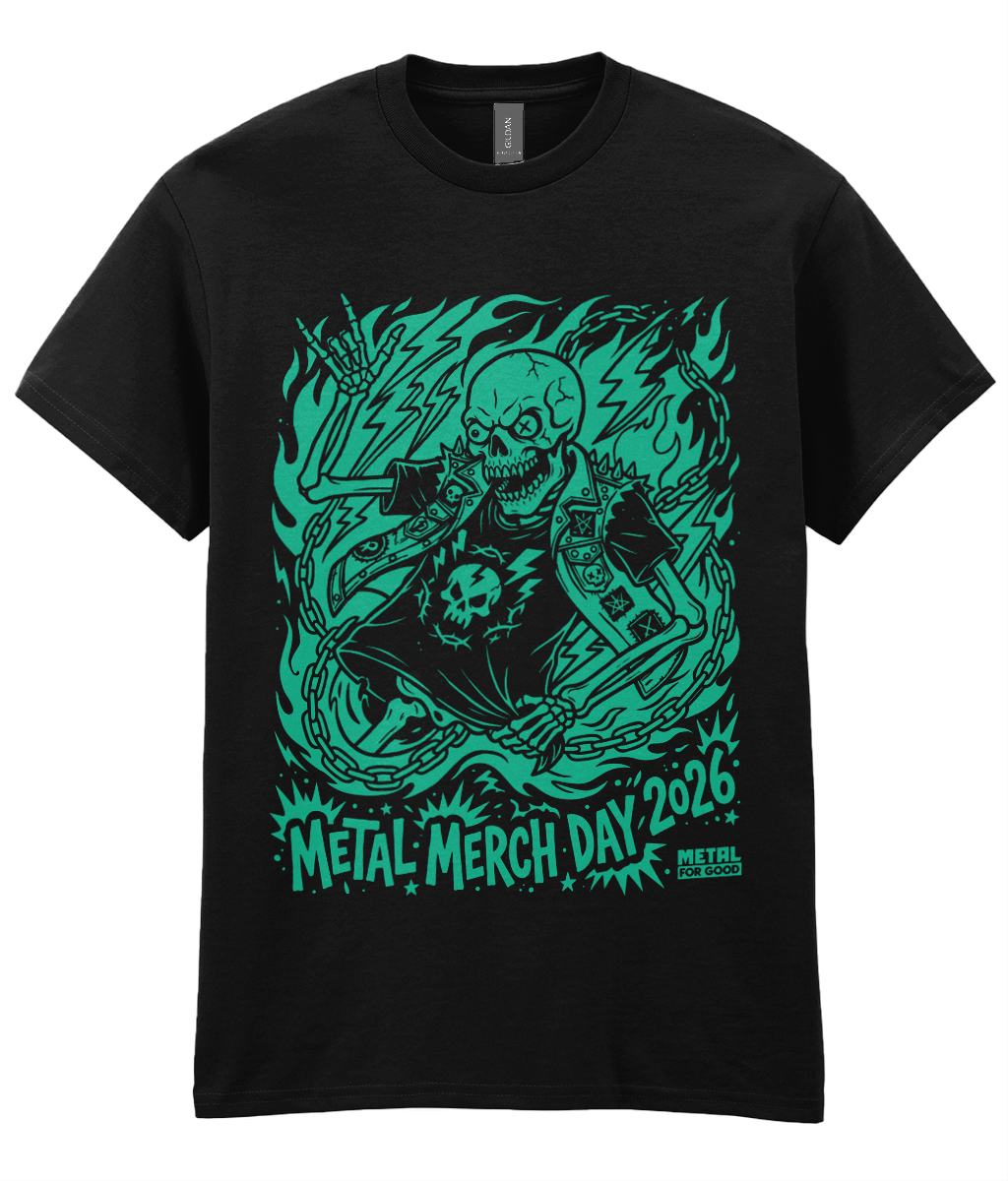 Metal Merch Day 2026 T-Shirt - Green/Black